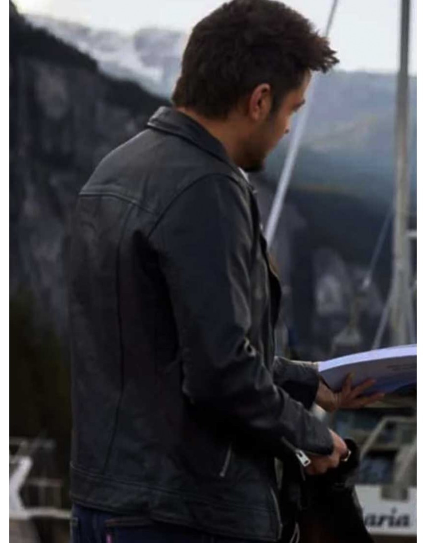 Tyler Hynes Picture of Her Jake Leather Jacket Tyler Hynes Picture of Her Jake Leather Jacket